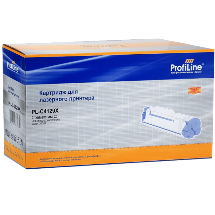 

Картридж лазерный ProfiLine PL-C4129X (C4129X), черный, 10000 страниц, совместимый, для LJ 5000/5000N/5000GN/5100/5100SE/5100LE, CANON LBP-62X/CRG-H (TRH144BPFJ)