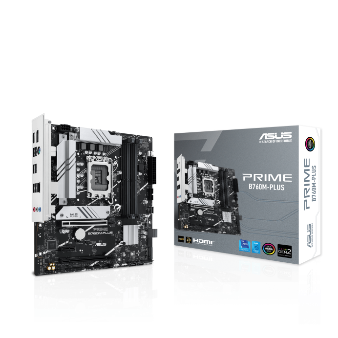 Материнская плата ASUS PRIME B760M-PLUS, Socket1700, Intel B760, mATX