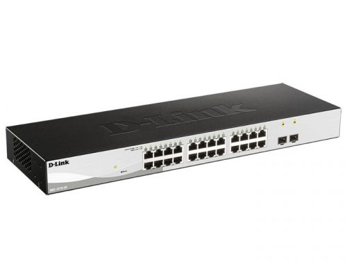 Коммутатор D-Link DGS-1210-26/FL, управляемый, кол-во портов: 24x1 Гбит/с SFP 2x1, установка в стойку (DGS-1210-26/FL2A)