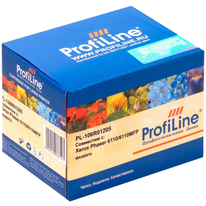 

Картридж лазерный ProfiLine PL-106R01205 (106R01205), пурпурный, 1000 страниц, совместимый для Xerox Phaser 6110/6110MFP