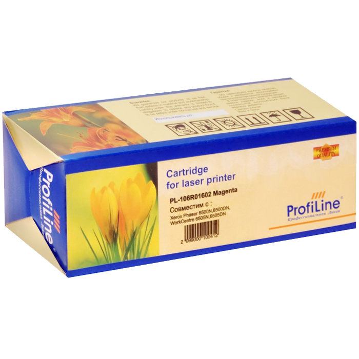 

Картридж лазерный ProfiLine PL-106R01602 (106R01602), пурпурный, 2500 страниц, совместимый для Xerox Phaser 6500/Workcentre 6505