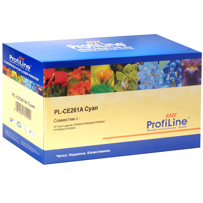 

Картридж лазерный ProfiLine PL-CE261A (CE261A), голубой, 11000 страниц, совместимый для CLJ CP4525DN/CP4525N/CP4525XH