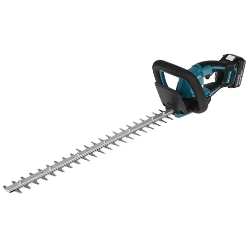 

Ножницы Makita LXT DUH606RF, аккумуляторный, Li-Ion, 3 А·ч, 18 В, длина лезвия 60 см, 2.5 кг (DUH606RF) АКБ и ЗУ, DUH606RF