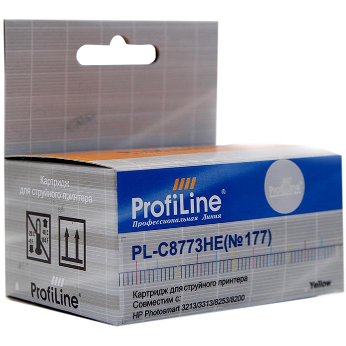 

Картридж ProfiLine PL-C8773HE №177 для 8253, желтый