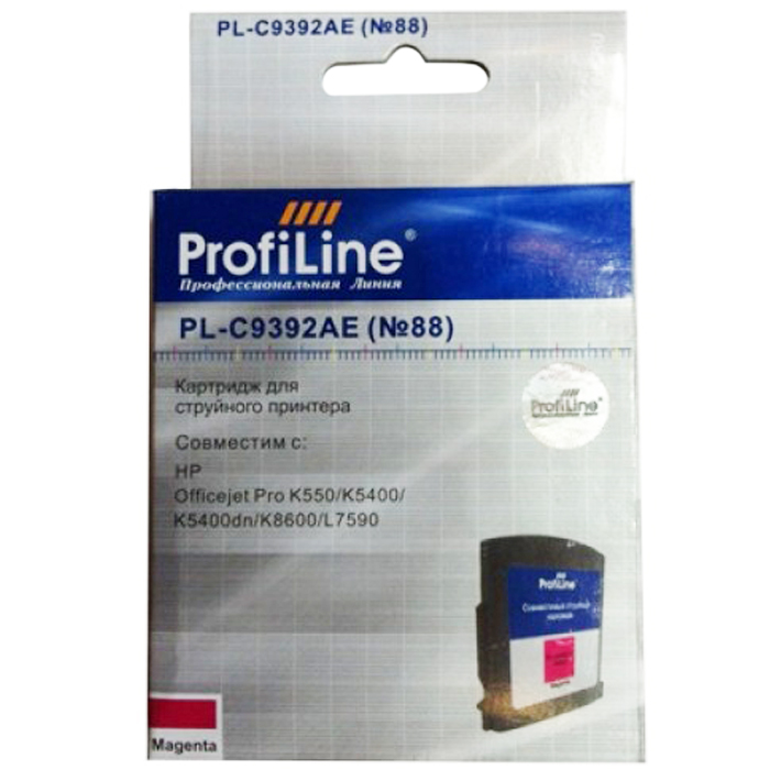 

Картридж струйный ProfiLine PL-C9392AE (C9392AE/C9392AE), пурпурный, совместимый, 1980 страниц, для HP OJ K550/K550 dtn/K550dtwn/K5400/K5400dn/K8600/L7380/L7590
