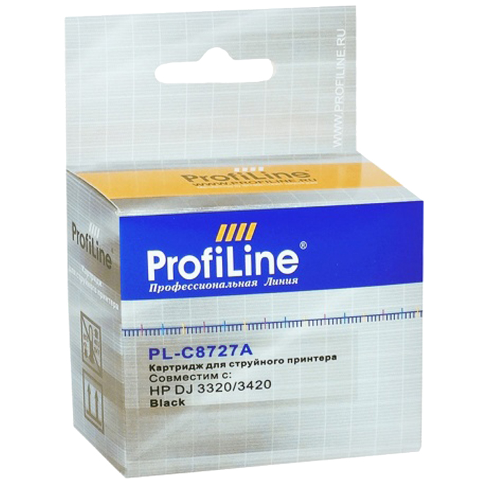 

Картридж ProfiLine PL-C8727A для DJ 3320/3420/3845, черный (IRH132BPFJ//HIN27)