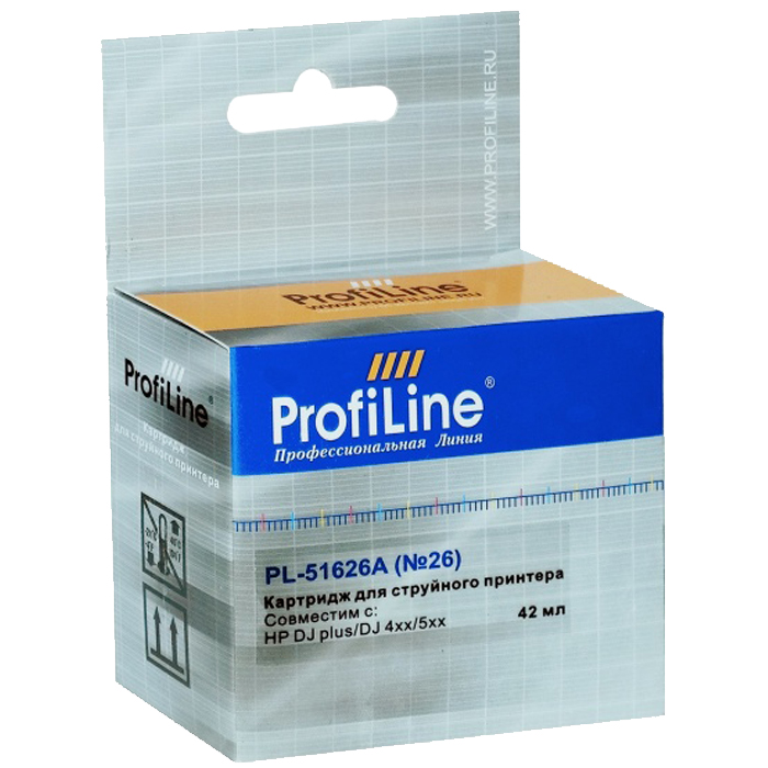 

Картридж ProfiLine PL-51626A №26 для DJ 400/400L/420C/450CBi/450Ci/500/500C/510/520/520C/540/540C/550/550C/DW C550/560/560C, Черный