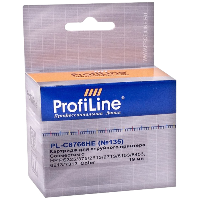 

Картридж ProfiLine PL-C8766HE №135 для PS325/375/2613/2713/8153/8453/Officejet 6213/7313 Color, Цветной
