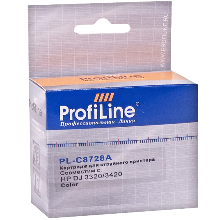 

Картридж струйный ProfiLine PL-C8728A для принтеров DJ 3320/3420/3845 Color, Цветной