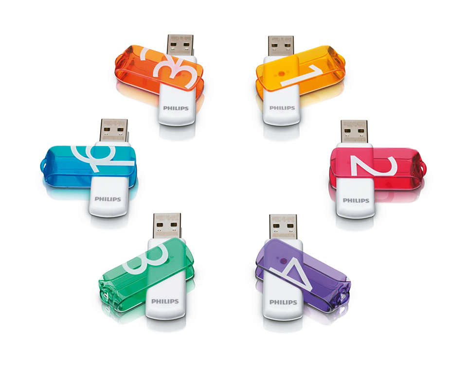 

Флешка 4Gb USB 2.0 PHILIPS Vivid Edition 2.0, белый (FM04FD05B/97)