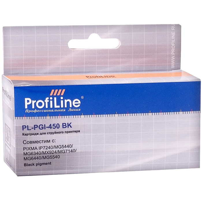 

Картридж ProfiLine PL-PGI-450XLPGBK для Canon PIXMA iP7240/ MG5440/ MG5540/ MG6340/ MG6440/ MG7140/ MX924 Black pigment