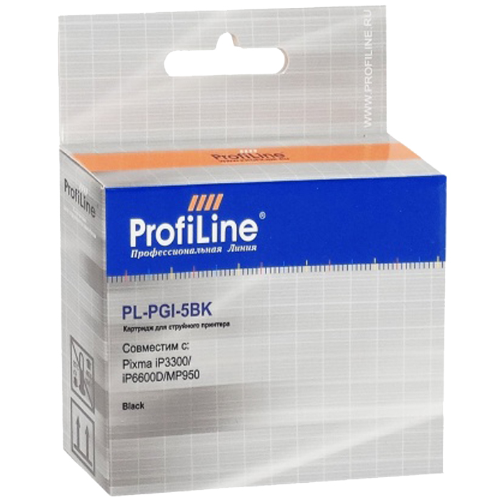 

Картридж струйный ProfiLine PL-PGI-5BK, черный, совместимый, 505 страниц, для Canon PIXMA iP3300 / iP3500 / iP4200 / iP4300 / iP4500 / iP5200 / iP5300 / iX4000 / iX5000 / MP500 / MP510 / MP520 / MP530 / MP600 / MP610 / MP800 / MP810 / MP830 / MP970 / MX70
