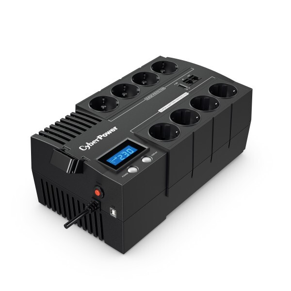 ИБП CyberPower BR700EA, 700 VA, 420 Вт, EURO, розеток - 8, USB, черный (BR700EA)