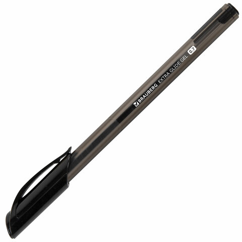 

Ручка гелевая Brauberg Extra Glide Gel, черный, пластик, колпачок (144077)