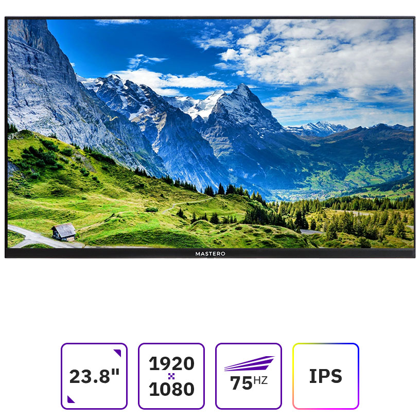 

Монитор 23.8" Mastero Base S2422HMHP + Кронштейн drMounts AMT 2020B IPS, 1920x1080 (16:9), 300кд/м2, 4 мс, 178°/178°, VGA, HDMI, черный, S2422HMHP + Кронштейн drMounts AMT 2020B