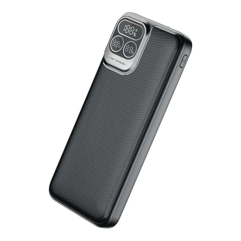 

Портативный аккумулятор (Powerbank) Perfeo Atomic Age, 10000 мА·ч, 2xUSB, 5А, Type-C, QC, PD, черный (PF_E1474), Atomic Age