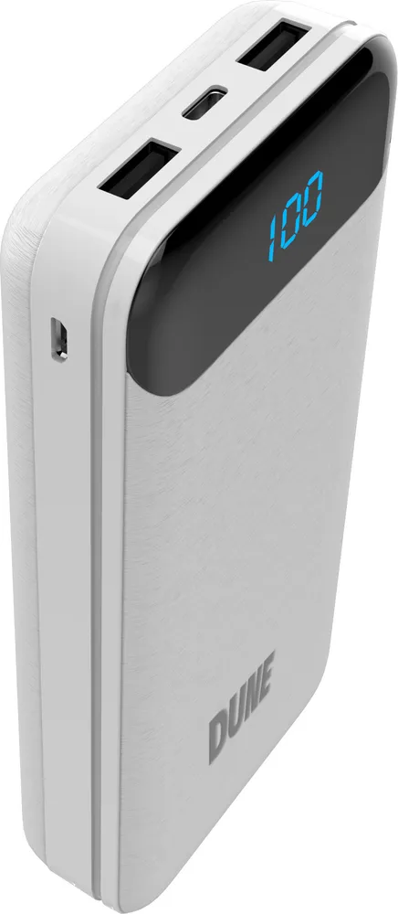 

Портативный аккумулятор (Powerbank) Perfeo Dune, 20 А·ч, 2xUSB, 2.1А, Type-C, белый (PF_B4885), Dune
