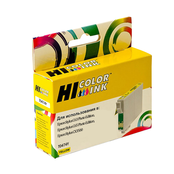 

Картридж Hi-Black для Epson Stylus C63/C65/CX3500, желтый (C13T04744A10)