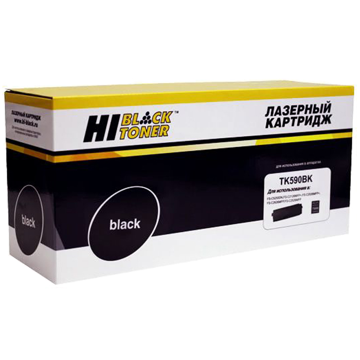 

Картридж лазерный Hi-Black HB-TK-590BK (TK-590BK), черный, 7000 страниц, совместимый для Kyocera FS-C2026MFP/C2126/C2526MFP/C2626/C5250DN/P6026cdn/M6526cdn