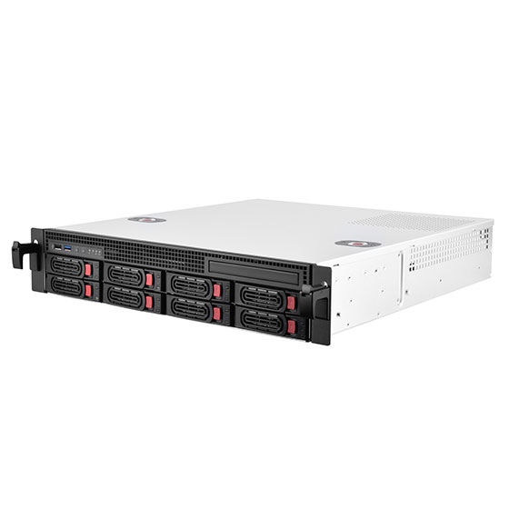 

Корпус Silverstone SST-RM21-308, mATX, 2U RM, 8x3.5/2.5 HS, без БП, черный (G59RM2130800020), SST-RM21-308