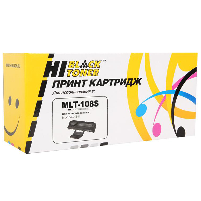 

Картридж лазерный Hi-Black HB-MLT-108S (MLT-D108S), черный, 1500 страниц, совместимый для Samsung ML-1640/1641, ML-2240