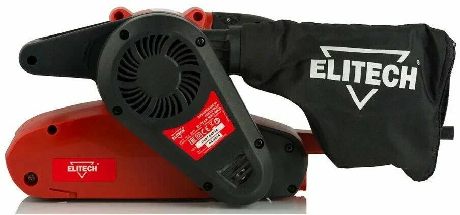

Ленточная шлифовальная машина ELITECH МШЛ 900Э, 900 Вт, сетевая, размер ленты 53.3 см x 7.5 см, макс. скорость ленты 300 м/мин, пылесборник, 4.5 кг (179333), МШЛ 900Э