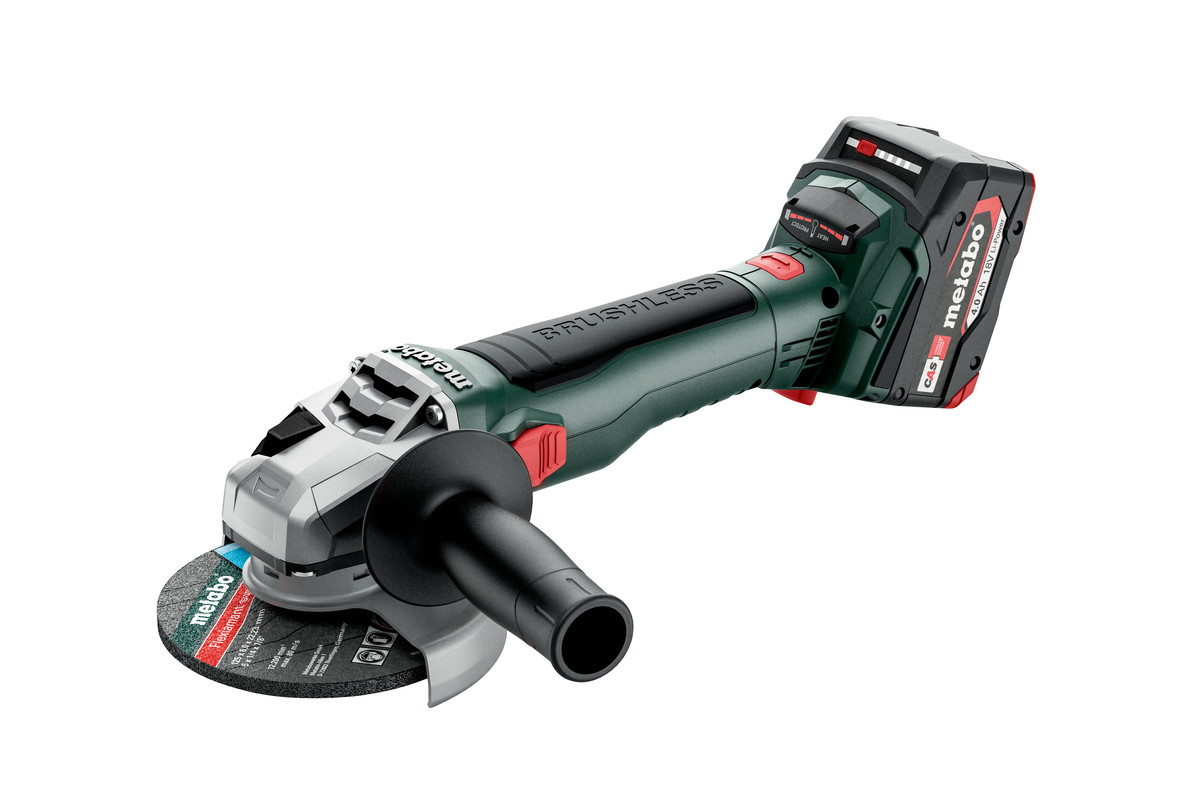 

УШМ (болгарка) Metabo W 18 LT BL 11-125, аккумуляторная, 12.5 см, 10000 об/мин, Li-Power, 18 В, 4 А·ч, 2 Акб, 2.5 кг (613052510), W 18 LT BL 11-125