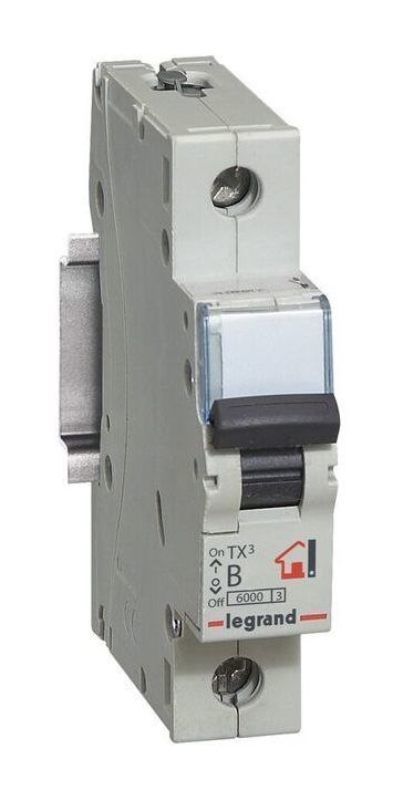 

Выключатель автоматический Legrand TX3 однополюсный (1P/1П) 20А B 10кА (403861)