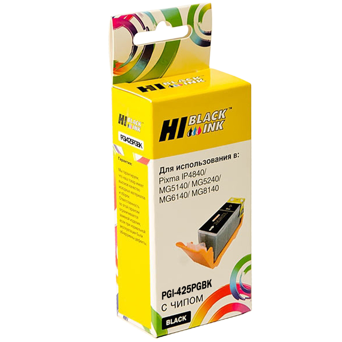 

Картридж Hi-Black PGI-425BK для Canon PIXMA iP4840/MG5140/MG6140 Black