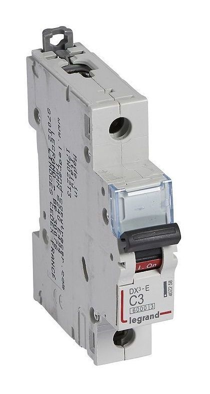 

Выключатель автоматический Legrand DX3-E однополюсный (1P/1П) 3А C 6кА (407258)