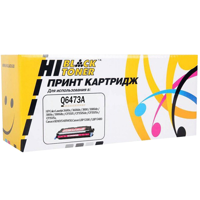 

Картридж лазерный Hi-Black HB-Q6473A (Q6473A), пурпурный, 4000 страниц, совместимый, для CLJ 3600n / 3600dn / 3800 / 3800dn / 3800n / 3800dtn / CP3505 / CP3505dn / CP3505n / CP3505x, Canon i-SENSYS MF8450, LBP-5300 / LBP-5400