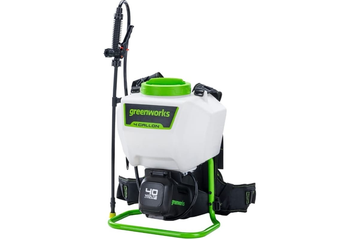 Садовый опрыскиватель Greenworks G40BPS, ранцевый