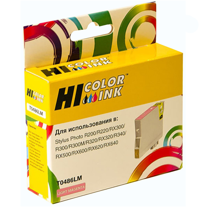 

Картридж Hi-Black C13T04864010 для Epson Stylus Photo R200/R300/RX500/RX600 Light Magenta, Светло-пурпурный