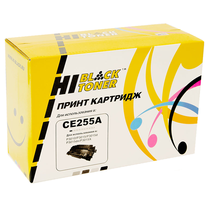 

Картридж лазерный Hi-Black HB-CE255A (CE255A), черный, 6000 страниц, совместимый для LaserJet 3015 / P3015d / P3015dn / P3015x