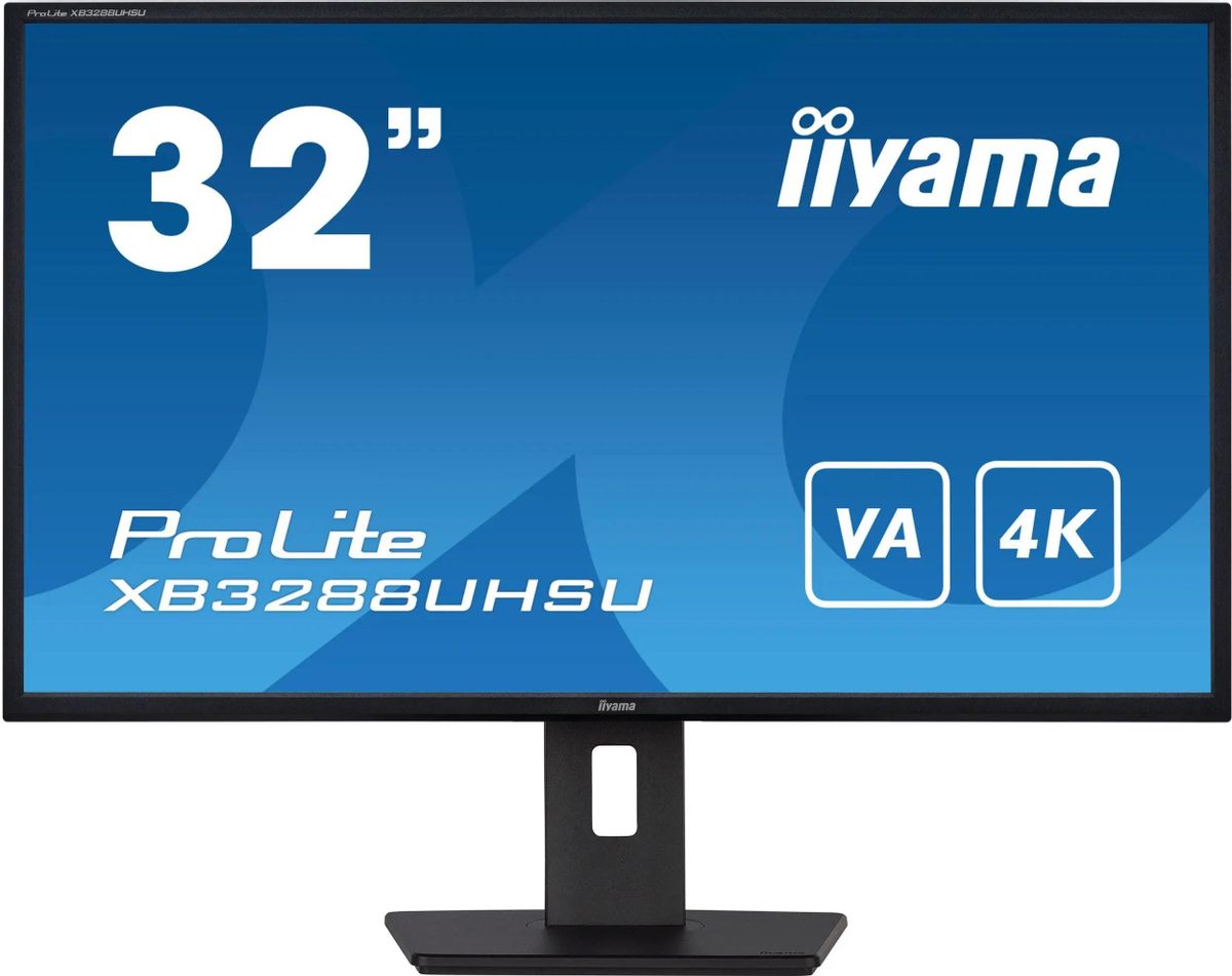 

Монитор 31.5" Iiyama ProLite XB3288UHSU-B5 VA, 3840x2160 (16:9), 300кд/м2, 3 мс, 178°/178°, HDMI, DisplayPort, USB-Hub, черный (XB3288UHSU-B5), XB3288UHSU-B5