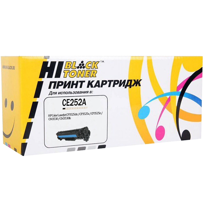 

Картридж лазерный Hi-Black HB-CE252A (CE252A), желтый, 7000 страниц, совместимый, для CLJ CP3525n / CP3525dn / CP3525x / CM3530 / CM3530fs, с чипом