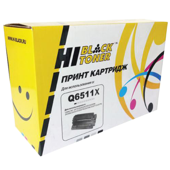

Картридж лазерный Hi-Black HB-Q6511X (Q6511X), черный, 12000 страниц, совместимый, для LJ 2410 / 2420 / 2420d / 2420dn / 2420n / 2430dtn / 2430t / 2430tn