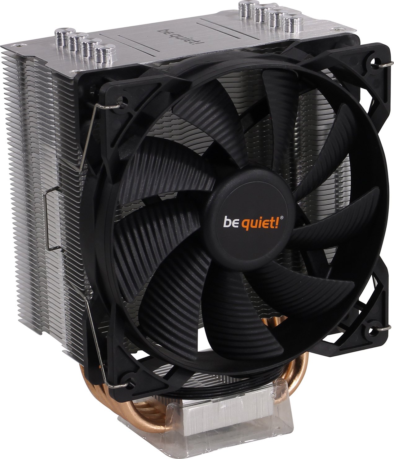 

Кулер для процессора be quiet! Pure Rock 2 для Socket/115x/1200/2011/2011-3/2066/AM2+/AM3/AM3+/FM1/AM4, 120 мм, 1500rpm, 26.8 дБА, 150 Вт, 4-pin PWM, Al+Cu (BK006), Pure Rock 2