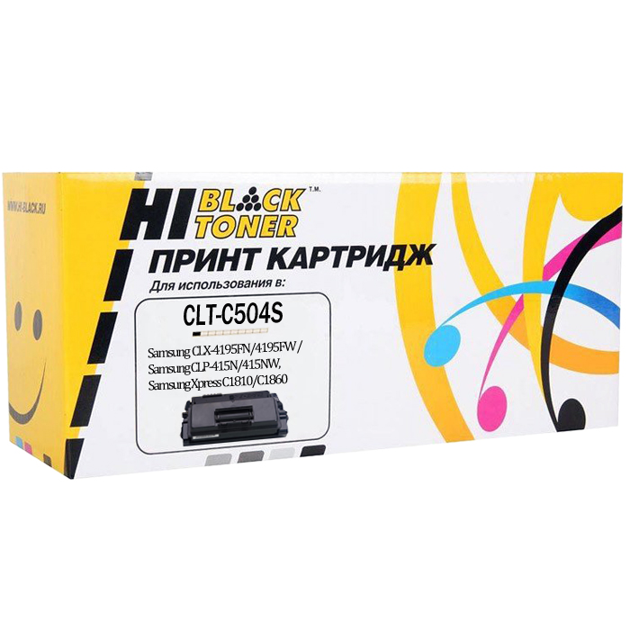 

Картридж лазерный Hi-Black HB-CLT-C504S (CLT-C504S), голубой, 1800 страниц, совместимый, для Samsung CLX-4195FN/4195FW / CLP-415N/415NW, Xpress C1810/C1860