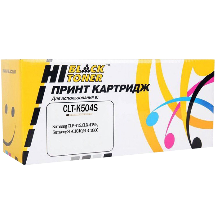 

Картридж лазерный Hi-Black HB-CLT-K504S (CLT-K504S), черный, 2500 страниц, совместимый, для Samsung CLP-415, CLX-4195, SL-C1810, SL-C1860