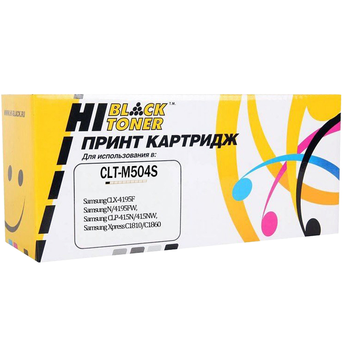 

Картридж лазерный Hi-Black HB-CLT-M504S (CLT-M504S), пурпурный, 1800 страниц, совместимый для Samsung CLX-4195FN/4195FW, CLP-415N/415NW, Xpress C1810/C1860