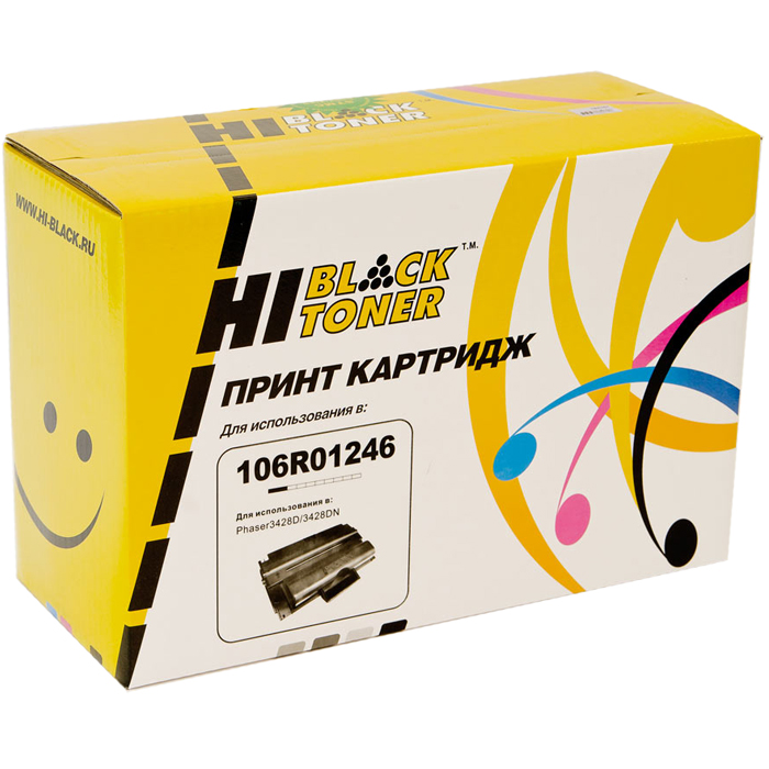 

Картридж лазерный Hi-Black HB-106R01246 (106R01246), черный, 8000 страниц, совместимый, для Xerox Phaser 3428