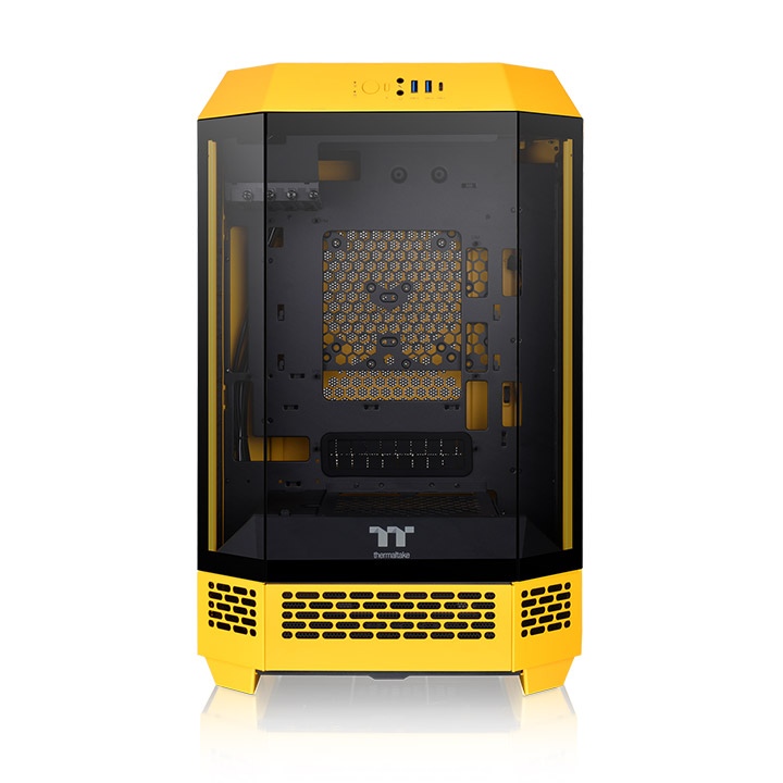 Корпус Thermaltake The Tower 300 Bumblebee, mATX, Micro-Tower, 2xUSB 3.0, USB Type-C, желтый, без БП (CA-1Y4-00S4WN-00)