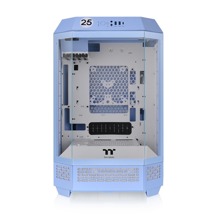 Корпус Thermaltake The Tower 300 Hydrangea Blue, mATX, Micro-Tower, 2xUSB 3.0, USB Type-C, голубой, без БП (CA-1Y4-00SFWN-00)