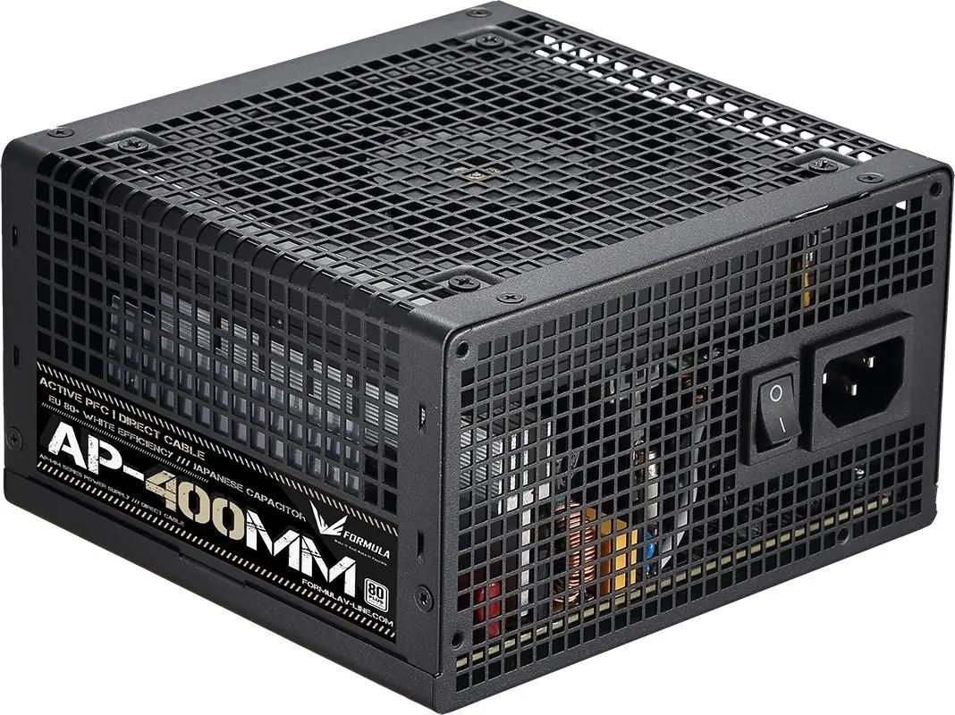 

Блок питания 400 Вт ATX Formula V AP-MM 400, 120 мм, 80 Plus, Retail (AP-400MM), 400