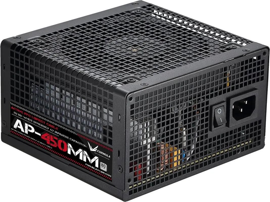 

Блок питания 450 Вт ATX Formula V AP-MM 450, 120 мм, 80 Plus, Retail (AP-450MM), 450