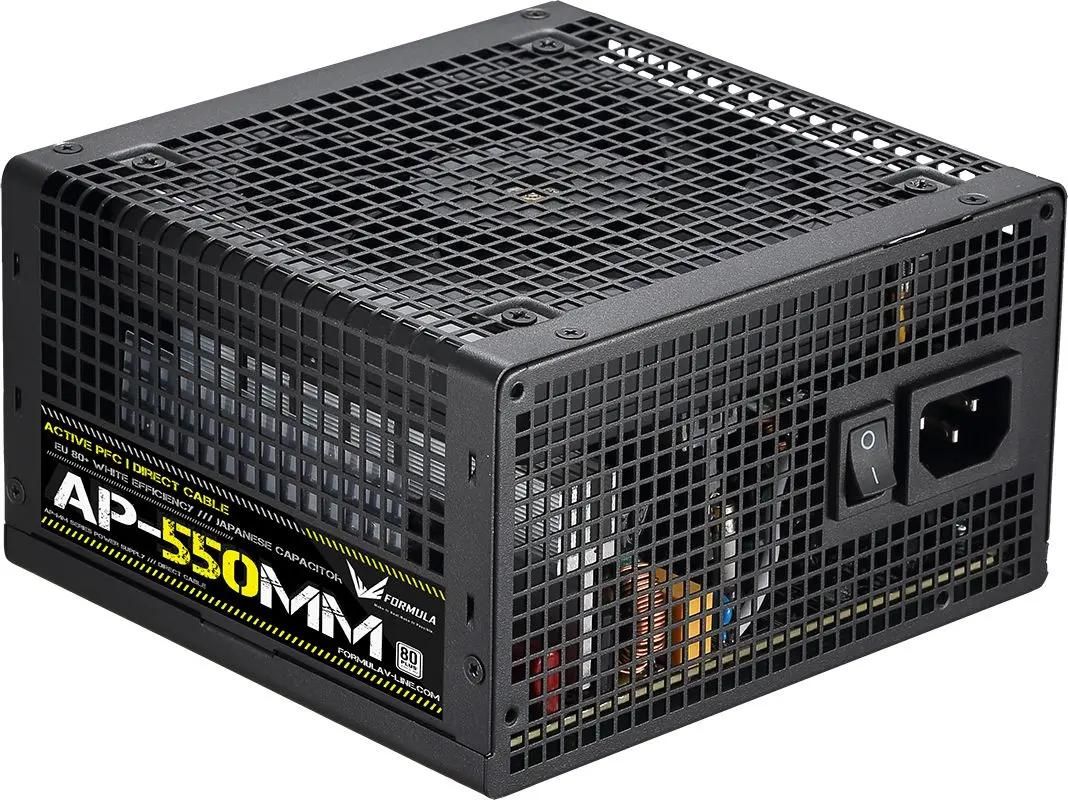 

Блок питания 550 Вт ATX Formula V AP-MM 550, 120 мм, 80 Plus, Retail (AP-550MM), 550