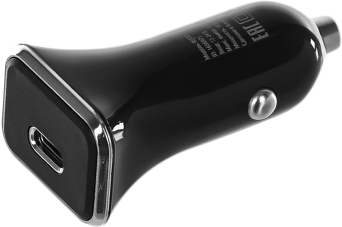 

Автомобильное зарядное устройство Buro BUCK1, 1xUSB Type C, 3А, 18 Вт, PD, черный (BUCK18P010BK), BUCK1