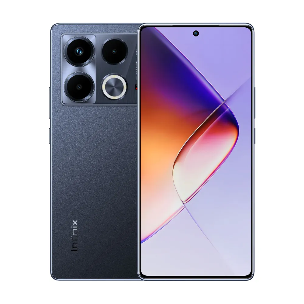 

Смартфон Infinix NOTE 40, 6.78" 2436x1080 AMOLED, MediaTek Helio G99 Ultimate, 8Gb RAM, 256Gb, 3G/4G, NFC, Wi-Fi, BT, 3xCam, 2-Sim, 5000 мА⋅ч, USB Type-C, Android 14, черный (10054554), NOTE 40