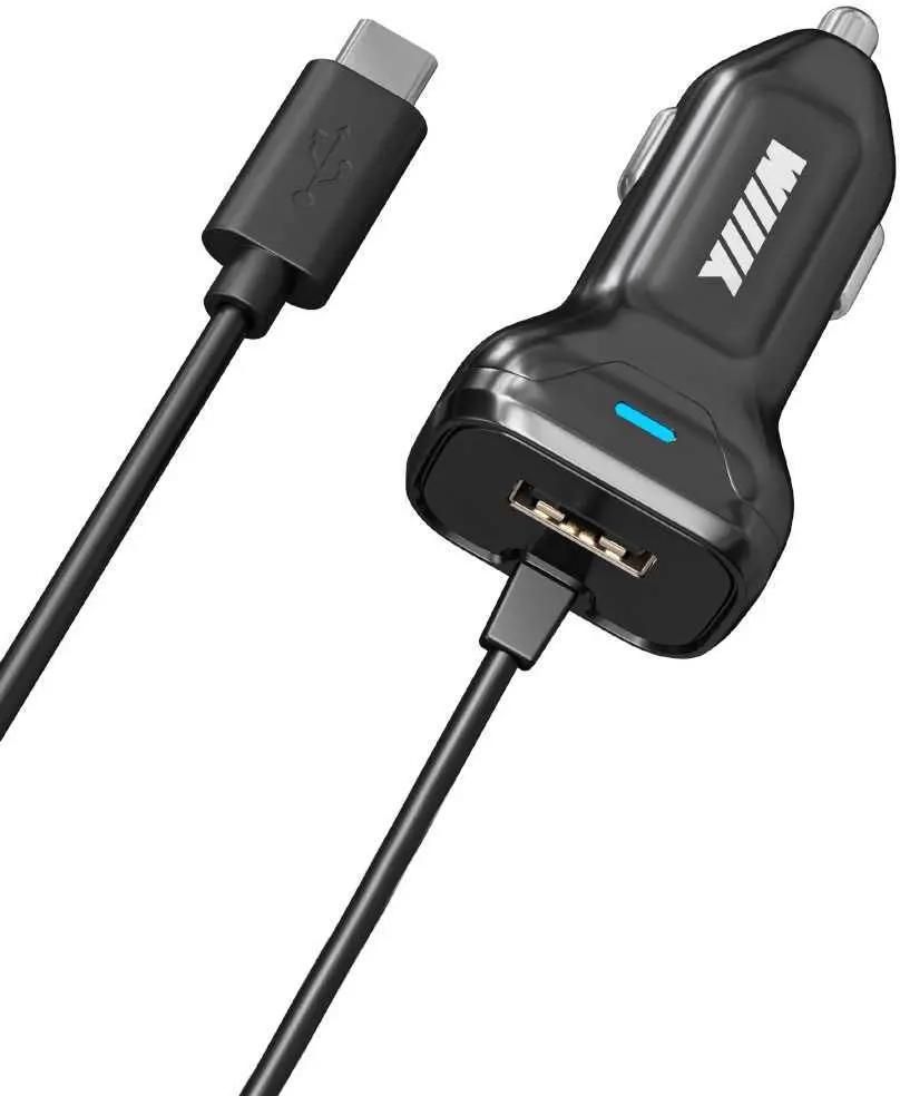 

Автомобильное зарядное устройство WIIIX CH-4-2-06, USB, 2А, кабель USB Type-C, черный (CH-4-2-06), CH-4-2-06
